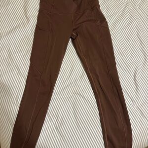 Lululemon Brown High-Waisted Leggings